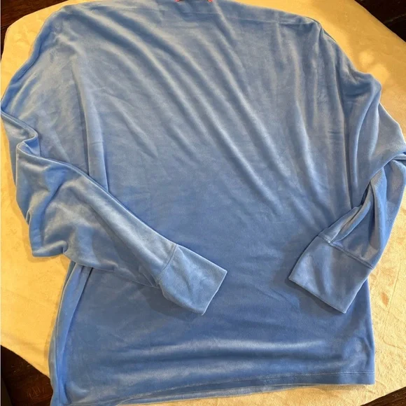 Lilly Pulitzer Blue Velvet Off-Shoulder Sweater – Women’s XXL – EUC - Picture 4 of 7